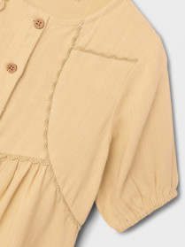 LIL ATELIER Løs Kjole Damla Taos Taupe
